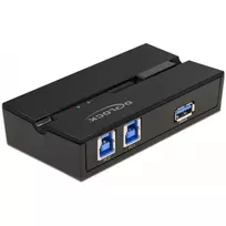 DeLOCK 11495 USB 3.0 jungiklis iki 5Gbit/s juodas plastikinis