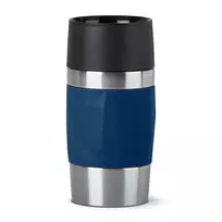 EMSA Travel Mug Compact termopuodis 300 ml mėlynas, nerūdijantis plienas
