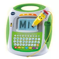 VTech 617004 – žaidimų konsolė, 4–8 metams, reikalingos AA baterijos, žalia/balta