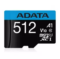ADATA AUSDX512GUICL10A1-RA1 atminties kortelė 512GB MicroSDXC UHS-I Class 10