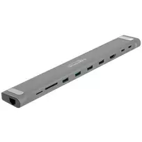 DeLOCK USB Type-C plona dokavimo stotelė 4K HDMI USB 3.2 Gen 1 LAN SD PD 3.0
