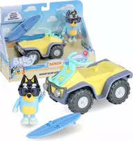 Moose Toys Bluey S9 Figūrėlės ir transporto priemonės rinkinys Paplūdimio keturratis su Banditu