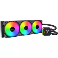CPU aušintuvas MONtech HyperFlow Digital 360 juodas, 360 mm, skystas