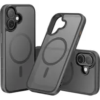 nevox StyleShell Invisio dėklas iPhone 17 6,3 col. suderinamas su MagSafe juodas (2542)
