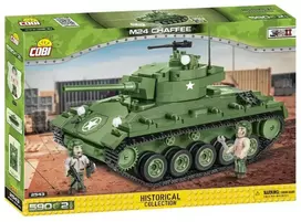 Konstrukcinis tankas Cobi M24 Chaffee 1:35 mastelio modelis, Cobi-2543
