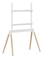 Grindinis TV stovas Gembird TVS-86F-01-W Baltas medinis 40 kg