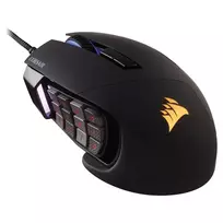 Corsair žaidimų pelė Scimitar RGB Elite optinė laidinė 17 klavišų 18000 dpi juoda
