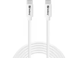 Sandberg USB-C į USB-C 65W 2M SAVER laidas, 2 m, USB C, USB C, USB 2.0, Baltas