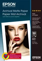 Epson Archival Matte Popierius, A3+, 189g/m², 50 lapų