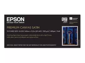 Epson Premium Canvas Satin 24 colių x 12,2 m, 350 g/m²