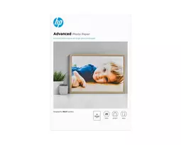 HP blizgus nuotraukų popierius 250 g/m² A3 (297x420 mm) 20 lapų