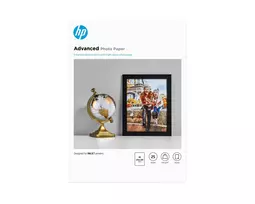 HP blizgus nuotraukų popierius 250 g/m², A4 (210×297 mm), 25 lapų