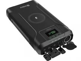 Sandberg Survivor Powerbank 7in1 76800, 76800 mAh, Li-Ion, belaidžiu įkrovimu, 3.6 V, juoda