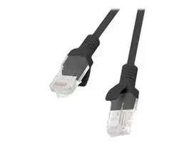 Tinklo laidas LANBERG PCU5-10CC-0025-BK RJ-45 Cat5e U/UTP 0,25 m Juodas