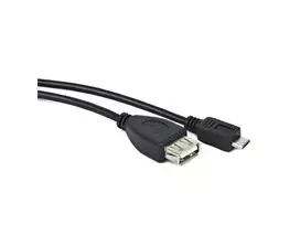 USB 2.0 laidas LANBERG OEM-0006 — USB A į Micro-USB B, 0,15 m, juodas