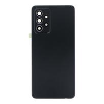 Galinis dangtelis Samsung A525 / A526 / A528 A52 4G / A52 5G / A52S 5G juodas (su kameros stikliuku) OEM