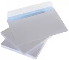 Vokai C5 balti su kaspinu ir vidiniu spaudimu 162x229 mm x 25 vnt.