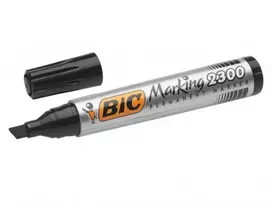 Permanentinis markeris BIC ECO 2300, juodas, 4–5 mm buožgalvis antgalis