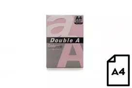 Spalvotas popierius Double A, 80g, A4, 500 lapų, Rožinis