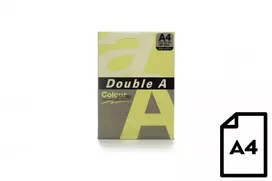 Spalvotas popierius Double A, 80g, A4, 500 lapų, Sūrio spalvos
