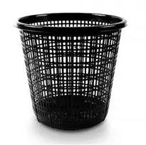Šiukšlių dėžė 10 l, juoda, plastikinė