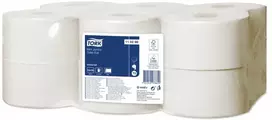 Tualetinis popierius Tork Universal Mini Jumbo T2, 2 sluoksniai, 9,1 cm x 150 m, baltas, 12 vnt.