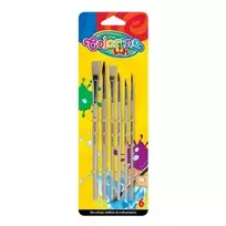Colorino Kids dažymo teptukai 6 vnt. pūslėje