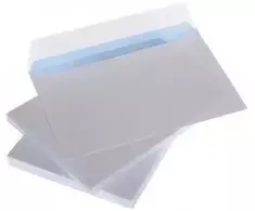 Vokai su juostele C5 162x229 mm, balti 80g x 50 vnt.