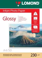 Lomond blizgus foto rašalinio spausdintuvo popierius 230 g/m² A4, 50 lapų