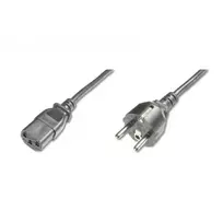 Digitus maitinimo laidas, CEE 7/7 (F tipas) - C13, H05VVF3G 0,75 mm², 1,2 m, juodas