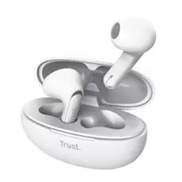 Trust Yavi belaidės ausinės True Wireless Stereo (TWS) į ausį Skambučiai/Muzika USB Type-C Baltos