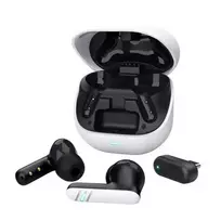 Trust GXT 409 Oxxie belaidės žaidimų ausinės – Baltos, TWS, 2,4 GHz ir Bluetooth, 100–10000 Hz, 44 g