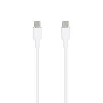 SEEK TOTI Type-C į Type-C, 1 m silikoninis laidas 3A, baltas