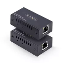 HDMI ilgintuvas per CAT5e/CAT6, 4K 60Hz, iki 60 m, siųstuvas ir imtuvas, maitinimas per kabelį, kompaktiškas