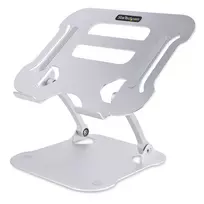 StarTech.com Laptop Stovas Ant Stalo, Ergonomiškas Reguliuojamo Aukščio, Aliuminis, Nešiojamas, Išlaiko Iki 10 kg, Sulankstomas Laikiklis