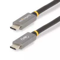 StarTech.com 3ft (1m) USB4 kabelis, USB-IF sertifikuotas USB-C kabelis, 40Gbps, USB Type-C duomenų perdavimo kabelis, 100W galios tiekimas, 8K 60Hz, suderinamas su Thunderbolt 4/3/USB 3.2