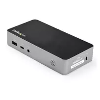 StarTech.com USB-C dokas – dviejų monitorių 1080p HDMI nešiojamojo kompiuterio dokų stotis – 65W galios tiekimas – 1x USB-C, 3x USB-A, Ethernet – dviejų vaizdo ekranų USB 3.1 Gen 1 Type-C dokas – Mac ir Windows