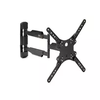 StarTech.com pilno judesio TV laikiklis sienai - 32-55 col. (35 kg) VESA ekranams - žemo profilio universalus plokščiaekranis TV laikiklis - tvirtas reguliuojamas pakreipiamas/sukamas ištiesiamas stovas