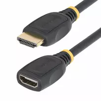StarTech.com 6,6 pėdų (2 m) HDMI 2.0 prailginimo kabelis, didelės spartos HDMI prievado apsaugos kabelis, 4K 60Hz, HDMI vyriškas į moterišką prailginimo adapteris, M/F