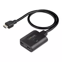 StarTech.com 2 prievadų HDMI skirstytuvas, 4K 60Hz HDMI 2.0, 1 į 2 iš, HDR/HDCP, įmontuotas 50 cm HDMI kabelis