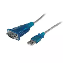 StarTech.com 17 colių (43 cm) 1 prievado USB į RS232 DB9 nuosekliojo adapterio laidas, USB į nuoseklųjį adapterį laidas - M/M