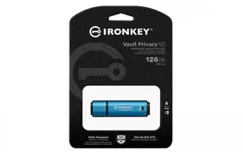 Kingston IronKey 128GB Vault Privacy 50 AES-256 šifruotas, FIPS 197