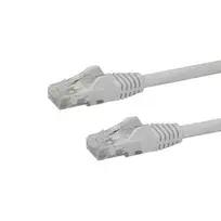 StarTech.com 10m CAT6 Ethernet kabelis - baltas CAT 6 Gigabit Ethernet laidas - 250MHz 100W PoE RJ45 UTP tinklo/jungiamasis laidas be užkablių su įtempimo mažinimu, individualiai išbandytas