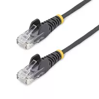 StarTech.com 2 m CAT6 laidas – plonas – su apsaugotais RJ45 jungtimis – juodas