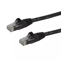 StarTech.com 3m CAT6 Ethernet kabelis - juodas CAT 6 Gigabit Ethernet laidas - 250MHz 100W PoE RJ45 UTP tinklo/jungiamasis laidas be užkabinimų su įtempimo mažinimu, individualiai išbandytas