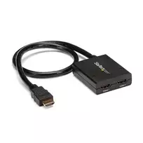 StarTech.com 4K HDMI 2 prievadų vaizdo skirstytuvas – 1x2 HDMI skirstytuvas – maitinamas USB arba maitinimo adapteriu – 4K 30Hz