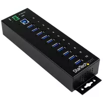 StarTech.com 10 prievadų pramoninis USB 3.0 šakotuvas su ESD ir viršįtampio apsauga