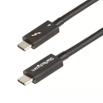 StarTech.com 1 m Thunderbolt 4 laidas - 40Gbps - 100W PD - 4K/8K vaizdas - Intel sertifikuotas - suderinamas su USB4/Thunderbolt 3/USB 3.2/USB Type-C/DisplayPort