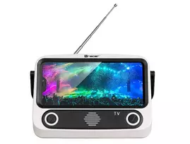Mobilus stovas TRACER T-MLX48046 su Bluetooth garsiakalbiu, reguliuojamu telefonų/planšečių laikikliu