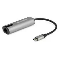 StarTech.com USB C į Ethernet adapteris 2.5GbE NBASE-T NIC - USB 3.0 Type C 2.5/1 Gigabit/100Mbps kelių greičių tinklo adapteris, skirtas nešiojamam kompiuteriui, RJ45/LAN, suderinamas su Thunderbolt 3, MacBook Pro, Surface